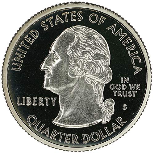 Монетен двор на САЩ с доказателство за четвертака Индиана 2002 г.
