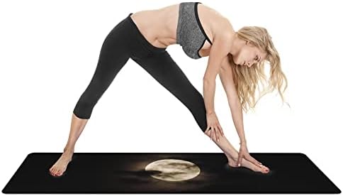 Килимче за йога YFBHWYF - Премиум клас с реверсивным принтом с дебелина 2 мм, много дебел Нескользящий подложка за упражнения и фитнес за всички видове йога, пилатес и упражнения върху пода