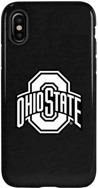 Калъф за телефон Skinit Pro е Съвместим с iPhone X - Официално Лицензиран от Университета на Охайо OSU, Щата Охайо, Черен Дизайн