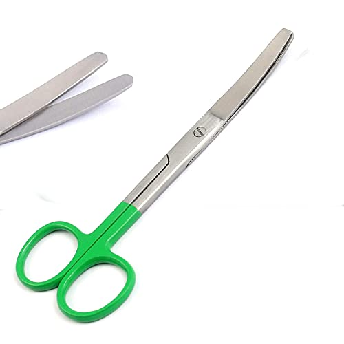 Работни /Превръзки ножици Тъп/Blunt 5,5Извита дръжка от неръждаема стомана (зелена) от онлайн МАГАЗИН G. S