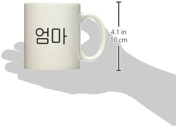 3dRose mug_193661_1 Дума Oma, което означава майка на корейски шрифт Mother на различни езици Керамична чаша, 11 грама