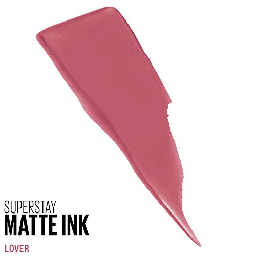 Течна червило на Maybelline SuperStay Matte Ink, Любовник, Опаковка от 2 броя