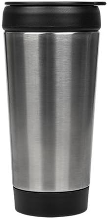 Пътна чаша от неръждаема стомана с панти капак, 14 унции, се продава whatsnext