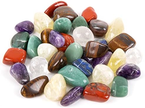 Големи Кристали и Лечебни камъни 1 паунд/450 грама Кристали Чакра Камъни на Едро за Духовна Медитация, Рейки и Викканского декор, Подарък от Скъпоценни камъни за жени