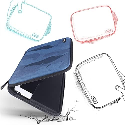 Защитен калъф за носене Smatree iPad Pro 11 инча 2022 с твърд ръкав, чанта за таблет Съвместима с 10,9-инчов iPad Air 2022, 10,9-инчов Новият iPad Air 4 2020, 10,2-инчов iPad 8, Surface Go Blue