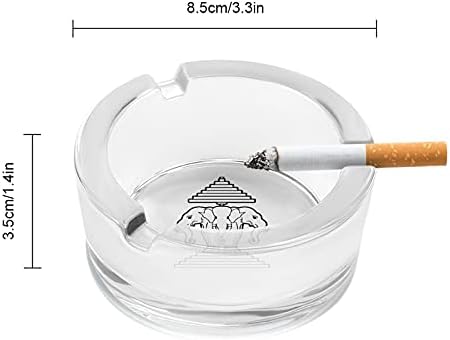 Три Слона Лаоска Цигари Пушачите Стъклени Пепелници Пепелник За Домашния Офис Плот Украса На Масата