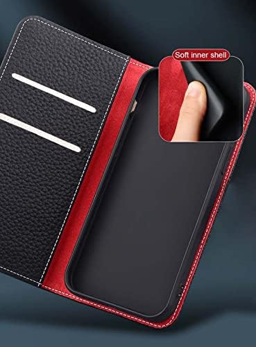 чанта-портфейл за Apple iPhone 14 Pro 6,1 инча 2022, с функция за стента, флип-надолу кожена корица-книжка с магнитна закопчалка-фолио за телефон с държач за карти, синьо
