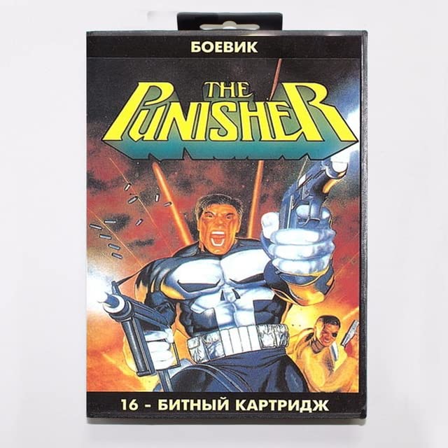 Игри Касета Punisher 16 бита MD Детска карта на Дребно С кутия За Sega Mega Drive За Genesis-BG BOX