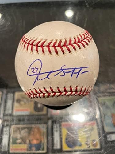 Използваните от Бейзболни топки с автограф на Джанкарло Стэнтона Марлинса Янкис за един мач Jsa в Бейзбол Бейзболни топки с автографи