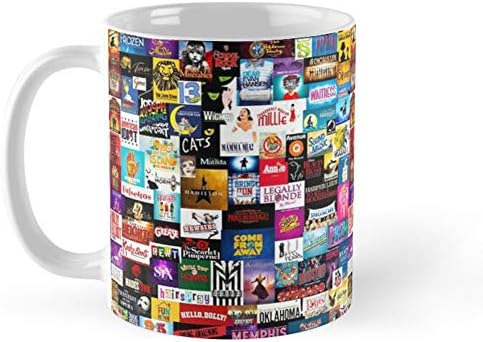 Кафеена Чаша с логото на Бродуейския шоу, на 11 грама и 15 грама, Керамични Чаши Чай