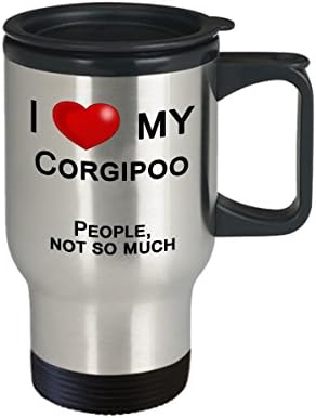 Нещата Corgipoo, Чаша Corgipoo - Аз обичам Corgipoo, а не на Хората - Подаръци Corgipoo