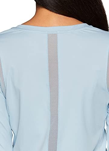 Женска тениска RBX Active с дълъг ръкав и вентилирани мрежа, Лека тениска за бягане с яка-часова