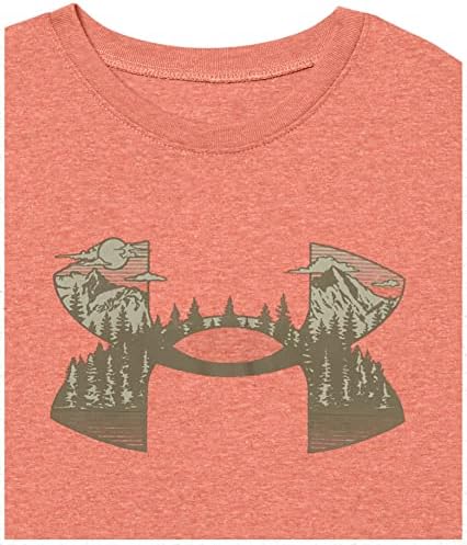 Градинска тениска с къс ръкав за момчета Under Armour, Тениска с кръгло деколте, Fox, Голям е размерът на САЩ