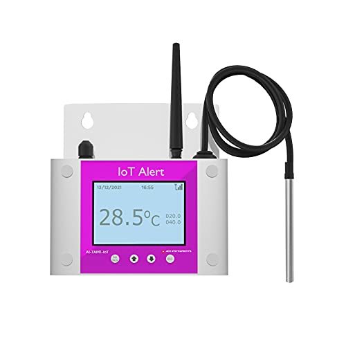 Безжичен монитор температурата в сървърни помещения (SMS + email + Облачен хостинг) за хладилни вериги, складове, Оранжерии, фармацевтични продукти, Заедно с фабричните сертификат за калибриране Модел: TAM1-IoT1