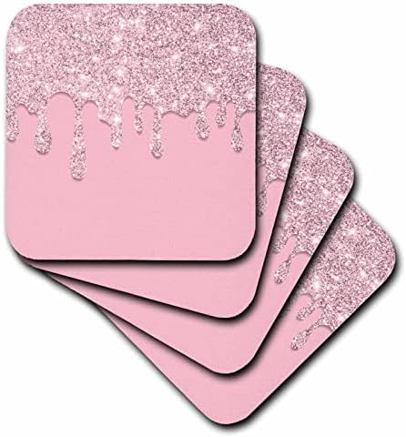 Триизмерно Бляскавите Нежно-розова картина Блестящи на каботажните за Капки (cst_358536_4)