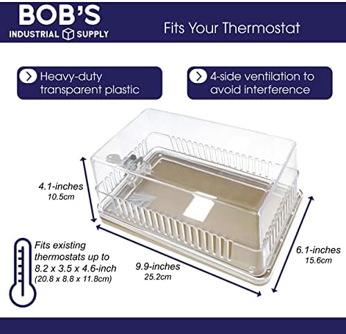 Блокиращите термостата BISupply A /C с ключ XL 1pk - Пластмасов Запирающаяся Стена на Кутията на термостата - Запирающаяся на Кутията на контролния панел отопление и климат