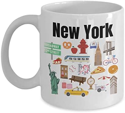 EcoLush Ню Йорк Чаша ню йорк Coffee Cup Аз Обичам ню Йорк, Ню Йорк Сити Сувенири Ню Йорк, ню йорк Cup