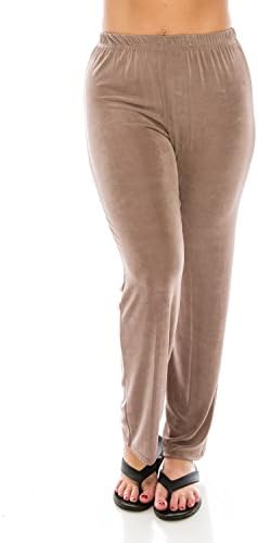 Дамски панталони Jostar с еластична гумена лента на талията – Тянущиеся Ацетатные панталони, Без ютия, Стрейчевые, С Директни Штанинами, Базовият модел на Свободно Намаляване, Произведено в САЩ