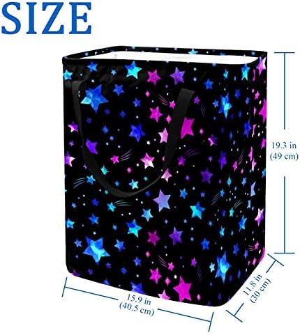 Космическото Съзвездието на Галактиката кош За Бельо Голям Текстилен Органайзер Чанта Сгъваема Кошница Кошница за Дрехи с Дръжки