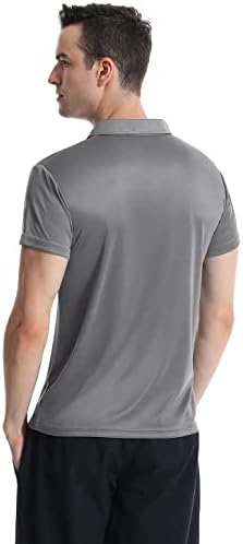 Риза с къси ръкави Femdouce Мъжки Ризи Поло С Къс Ръкав, Абсорбиращи Влагата Ризи за Мъже, Топка за Голф, Мъжки Спортни Засаждане 1-4 Опаковка