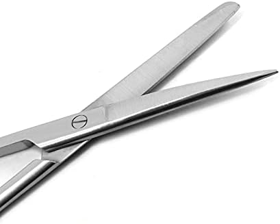 MEDSPO Професионални Стоматологични Медицински Ножици | Подстригване, Рязане, Оформяне, Конци за Шев, Ветеринарни Инструменти | Инструменти за тъкани (Превръзки ножици Среден размер)
