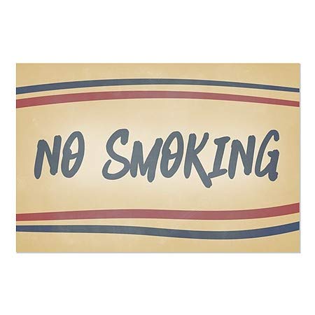 CGSignLab | Стикер на прозореца да Не се пуши -Ленти носталгия | 36 x 24