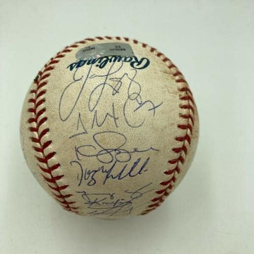 2007 Отбор Шампиони на Световните серии Boston Red Sox Подписа ALDS Използваните от бейзболни топки с автографи на JSA - MLB Използвани бейзболни топки