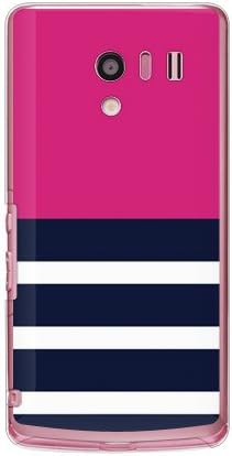 Втора кожа с еднакво кант Розов цвят (Прозрачни) Дизайн от ROTM/за телефон AQUOS EX SH-04E/docomo DSH04E-PCCL-202-Y386