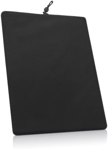 Калъф BoxWave, който е Съвместим с Plum Optimax 10 (Case by BoxWave) - Кадифена торбичка, калъф от мека велюровой плат с завязками за Plum Optimax 10, Plum Ten 3G | Optimax 10 - катранен