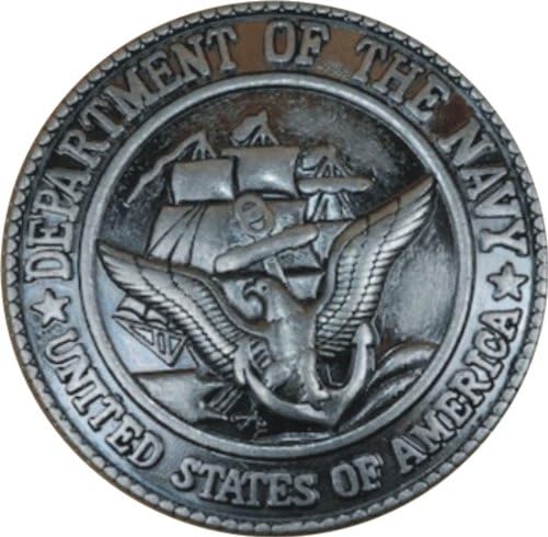 Декоративна военна Мивка Caostie на Бреговата охрана на САЩ, с Диаметър 1 1/4 С Винтова облегалка Concho