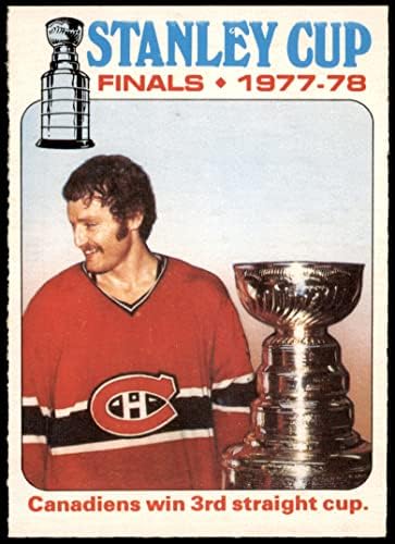 1978 О-Пи-Джи 264 Финала на Купа Стенли - Канадиенс спечели 3-та поредна купа (хокейна карта) NM / MT